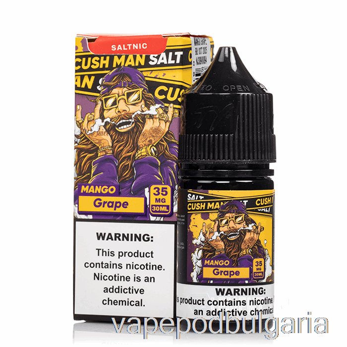 Vape 10000 Дръпки Cush Man - Mango Grape - Nasty Salt - 30ml 50mg